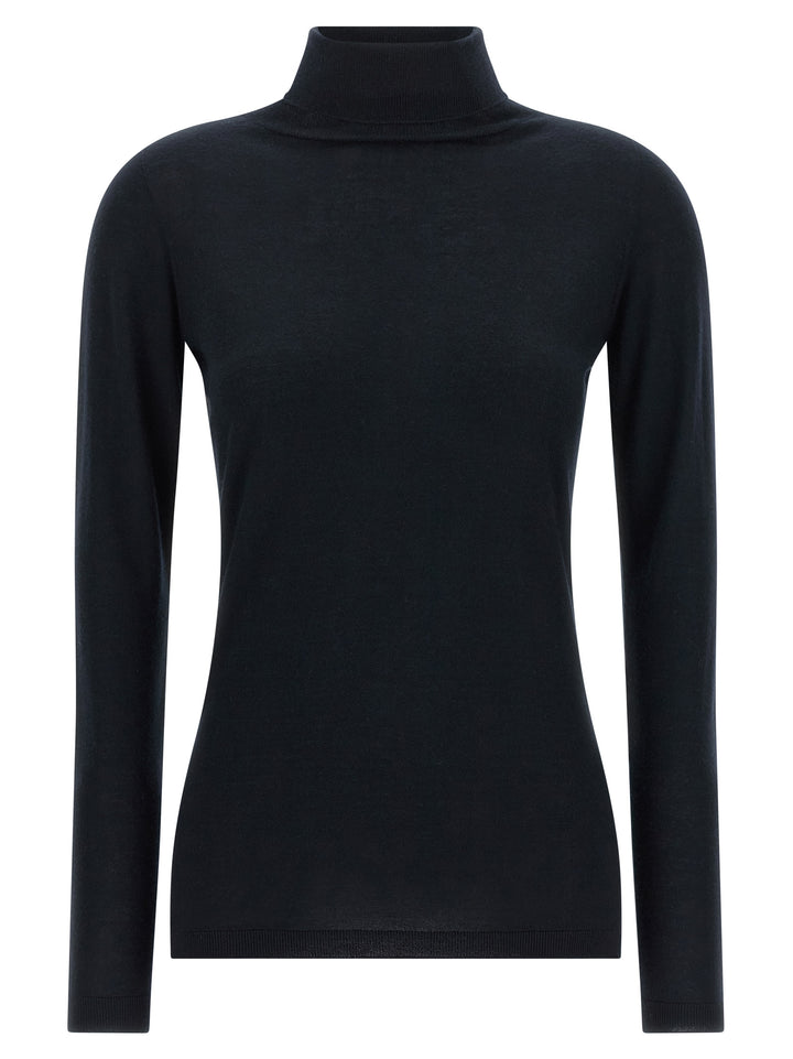 Fabiana Filippi Cashmere And Silk Turtleneck Sweater Sweaters and Cardigans - Blue | 55161784b465e463c74dd6c73f5a8b021ebf6e8f
