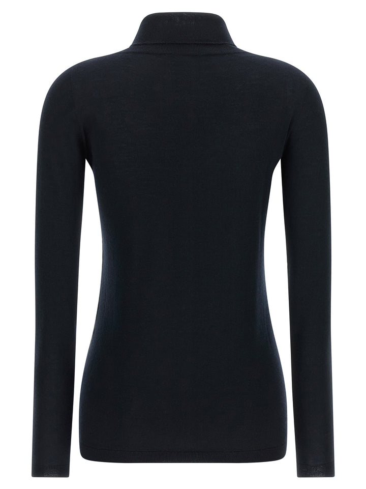 Fabiana Filippi Cashmere And Silk Turtleneck Sweater Sweaters and Cardigans - Blue | d26ccf17a6f4c2dcb06e70ab94be44b97dce15d2