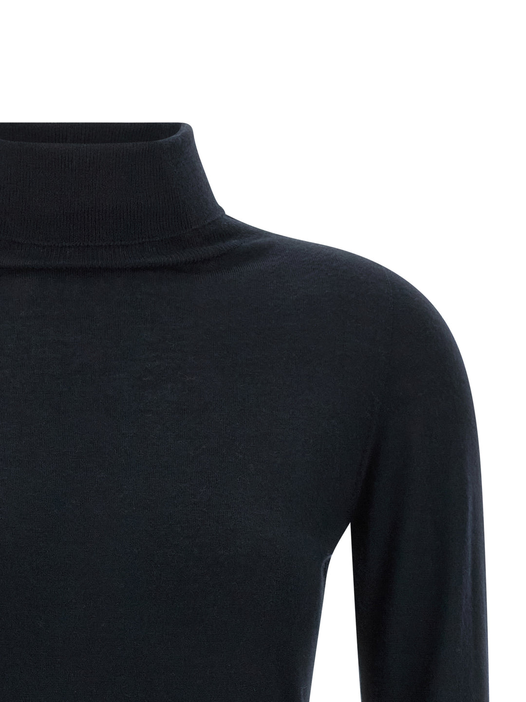 Fabiana Filippi Cashmere And Silk Turtleneck Sweater Sweaters and Cardigans - Blue | 2d128c30603362dcaa7fa45f4ea4b6d205859e91