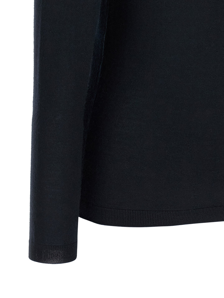 Fabiana Filippi Cashmere And Silk Turtleneck Sweater Sweaters and Cardigans - Blue | 8a3a245927ad3cc208f02dec5a3d237a1efa791c