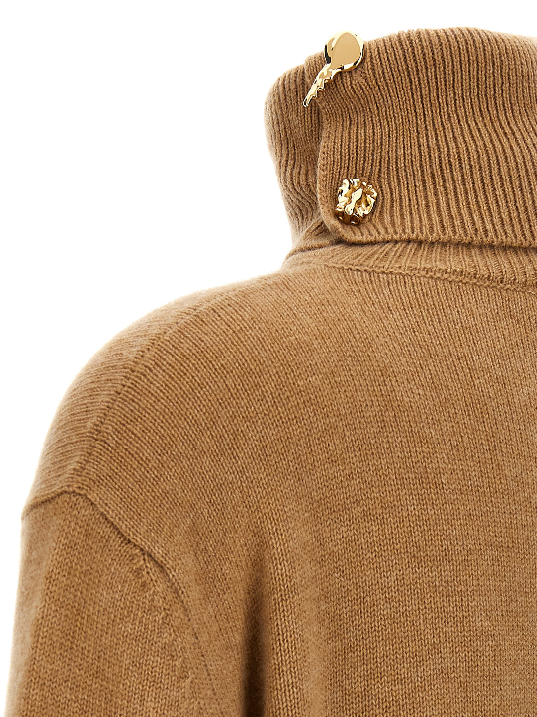 High Neck Sweater Sweater, Cardigans Beige