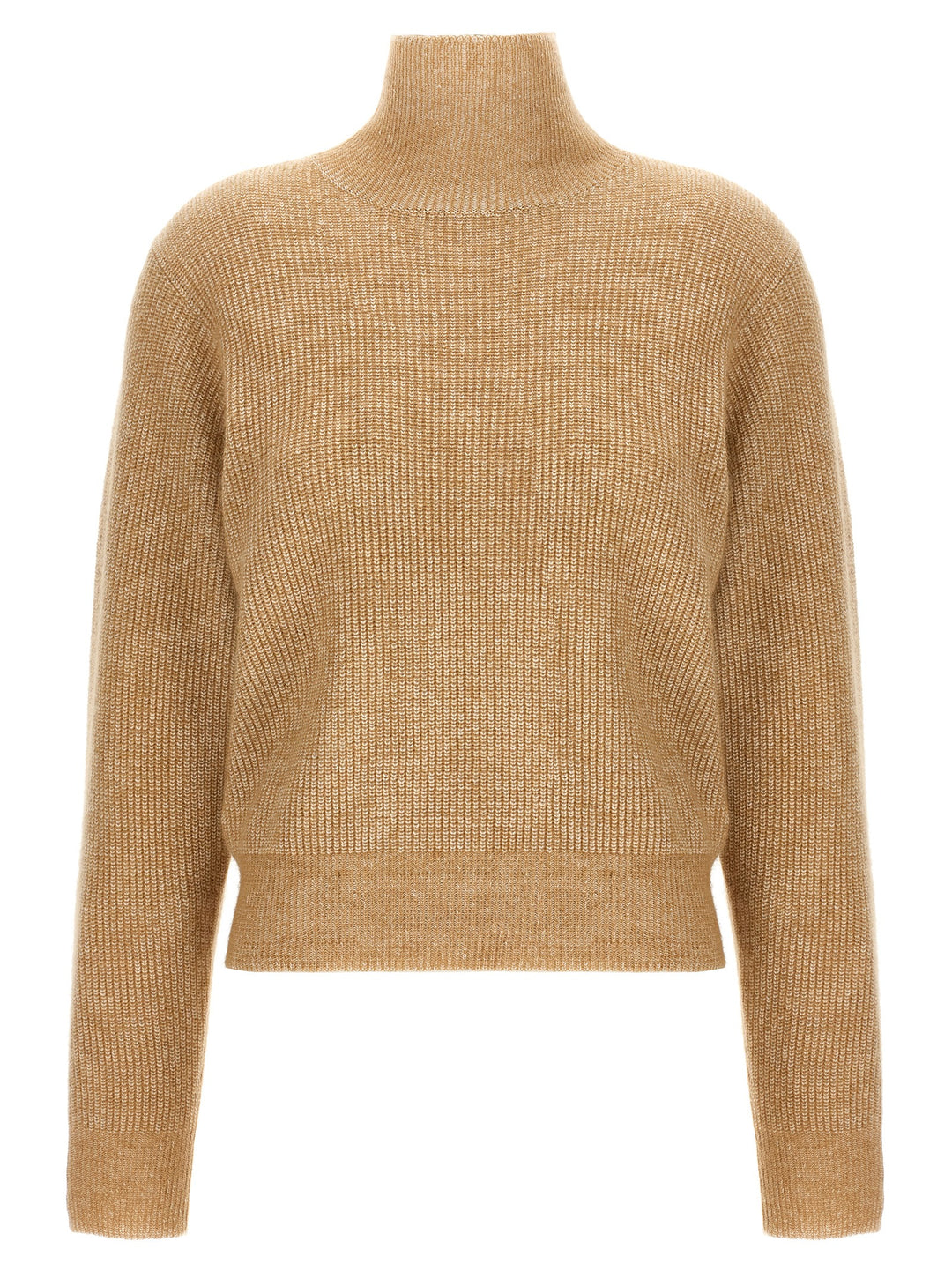 High Neck Sweater Sweater, Cardigans Beige