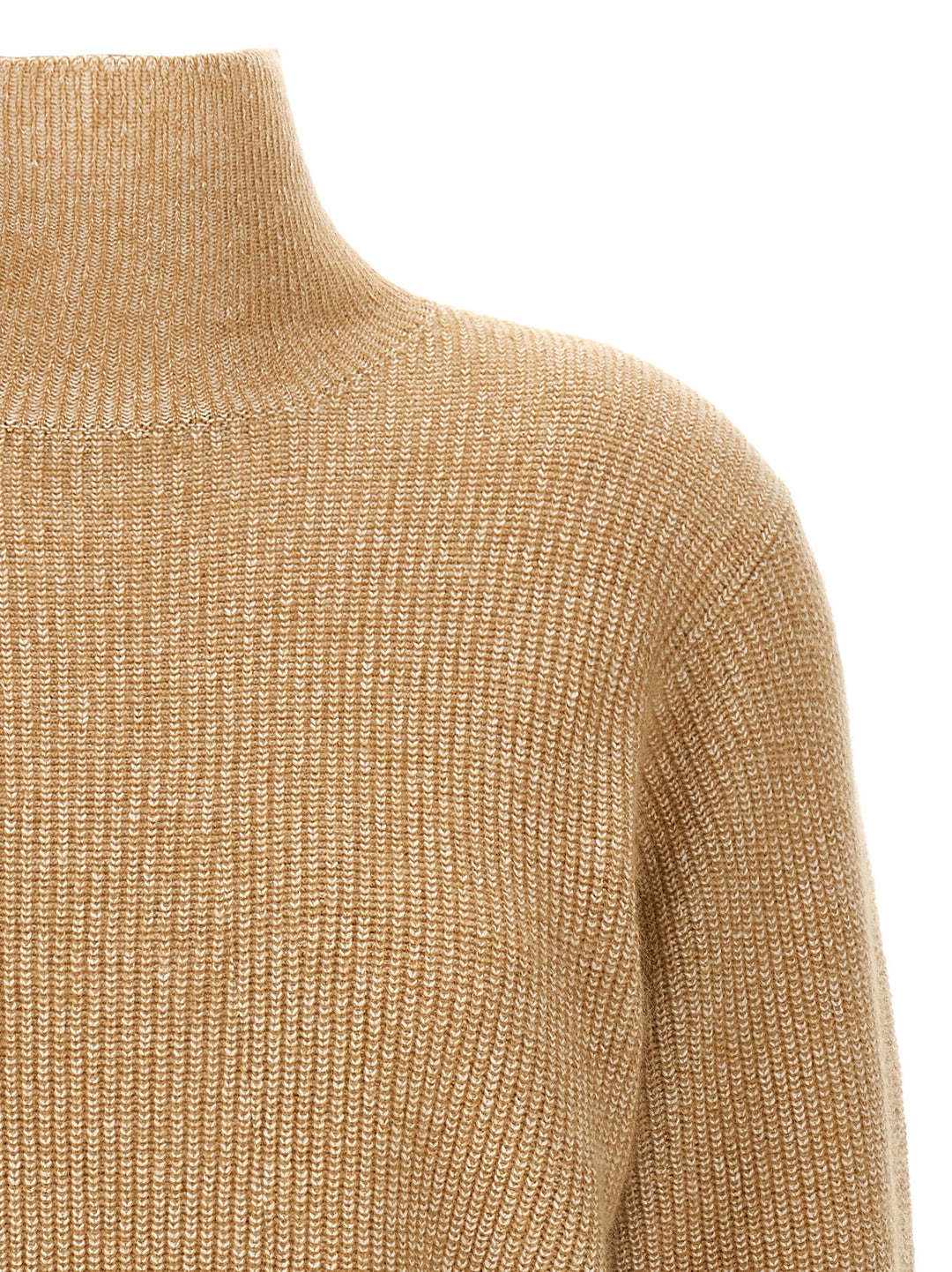 High Neck Sweater Sweater, Cardigans Beige