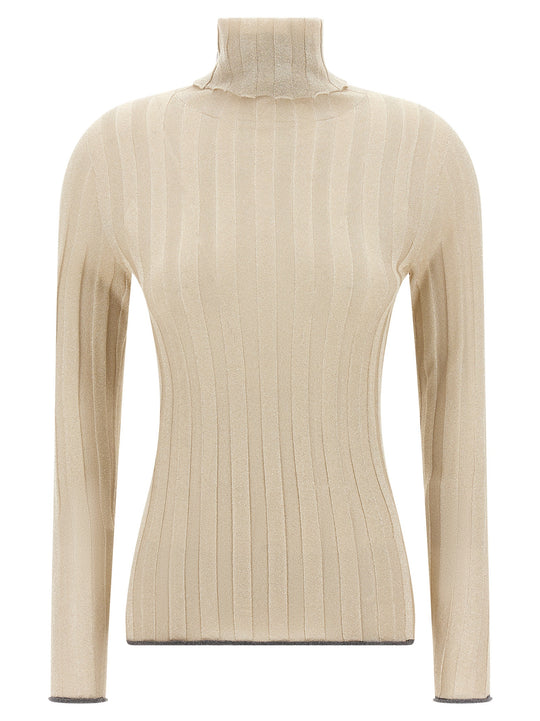 Lurex Sweater Sweaters And Cardigans Gold