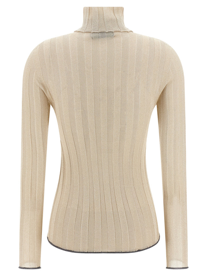 Fabiana Filippi Lurex Sweater Sweaters and Cardigans - Gold | fcfb8ce7556ed87c449b123150b7b3794c45a757