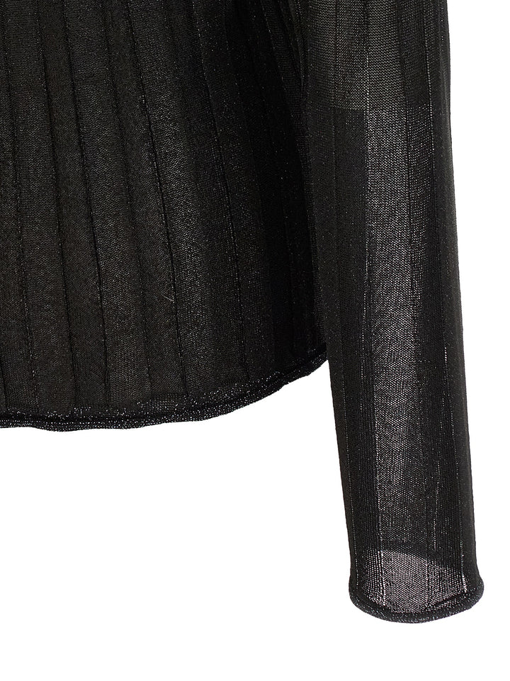 Fabiana Filippi Lurex Sweater Sweaters and Cardigans - Black | 854bb5d09746a6bdde28e49045587df4fdba2786