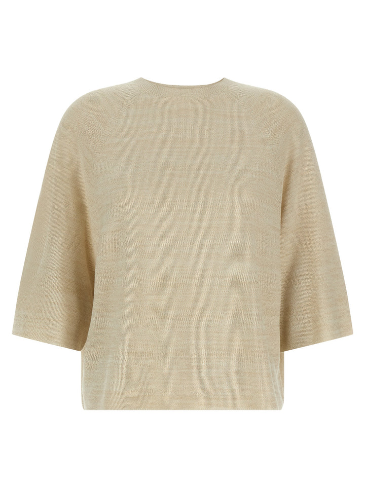 Fabiana Filippi Lamé Thread Sweater Sweaters and Cardigans - Gold | a4388c279687b8e7822a284490d9d7b555da050b