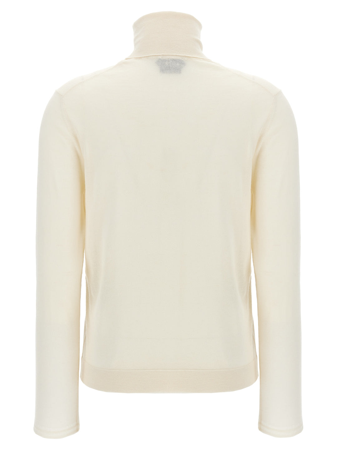 Silk Cashmere Turtleneck Sweater Sweater, Cardigans White