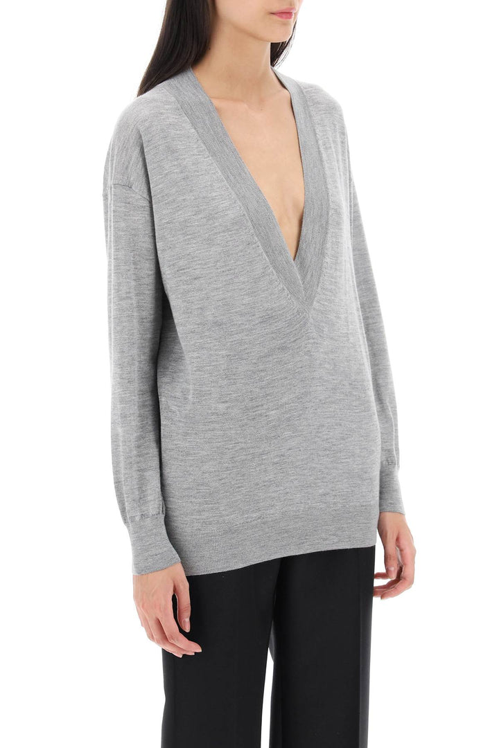 Sweater In Cashmere And Silk