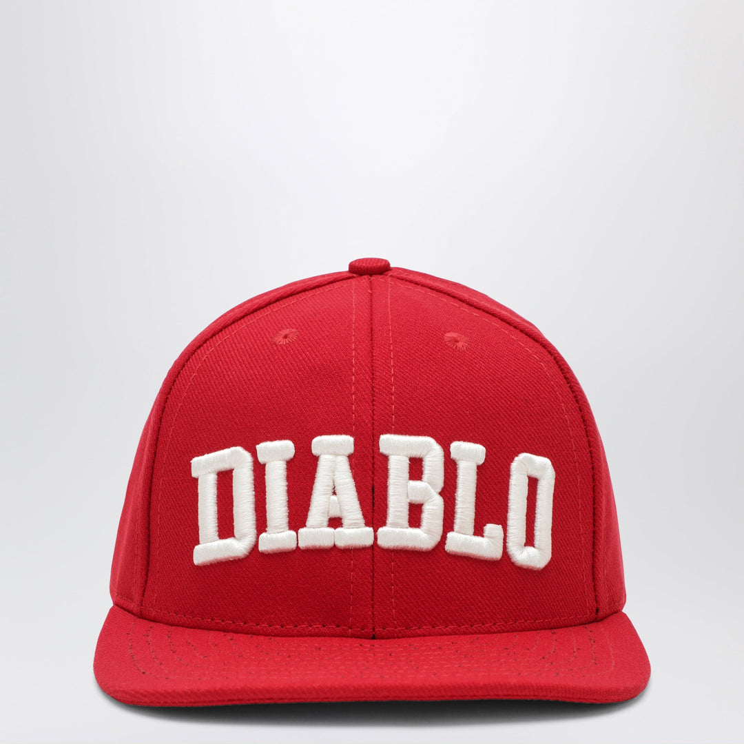 Willy Chavarria Red Diablo Hat In Polyester