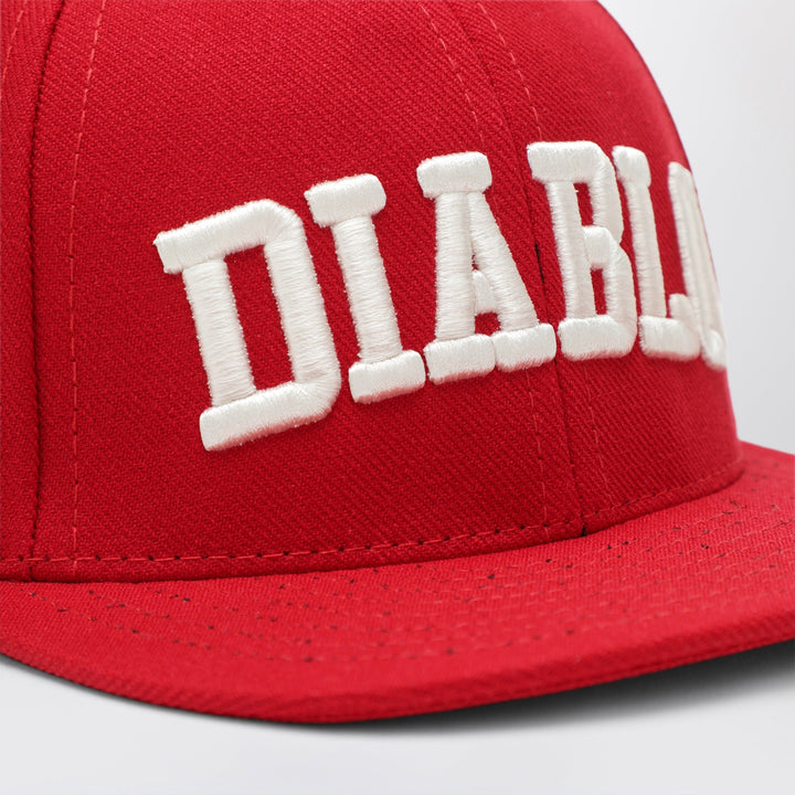 Willy Chavarria Red Diablo Hat In Polyester