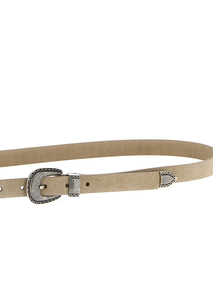 Brunello Cucinelli Inverted Leather Belt Belts - Beige | be8d20a02ad389efbd18461b5bea934386b8e0ce
