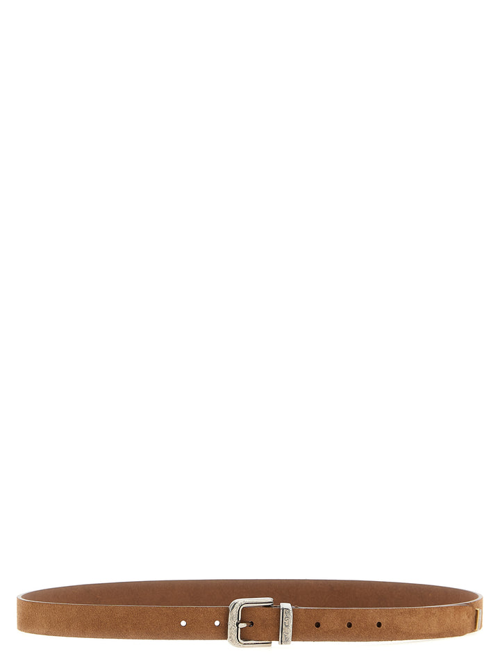 Brunello Cucinelli Suede Belt Belts - Brown | 24dddce7f986d59b33ee7be7118c3c3c6a381fb0