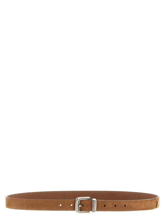 Suede Belt Belts Brown