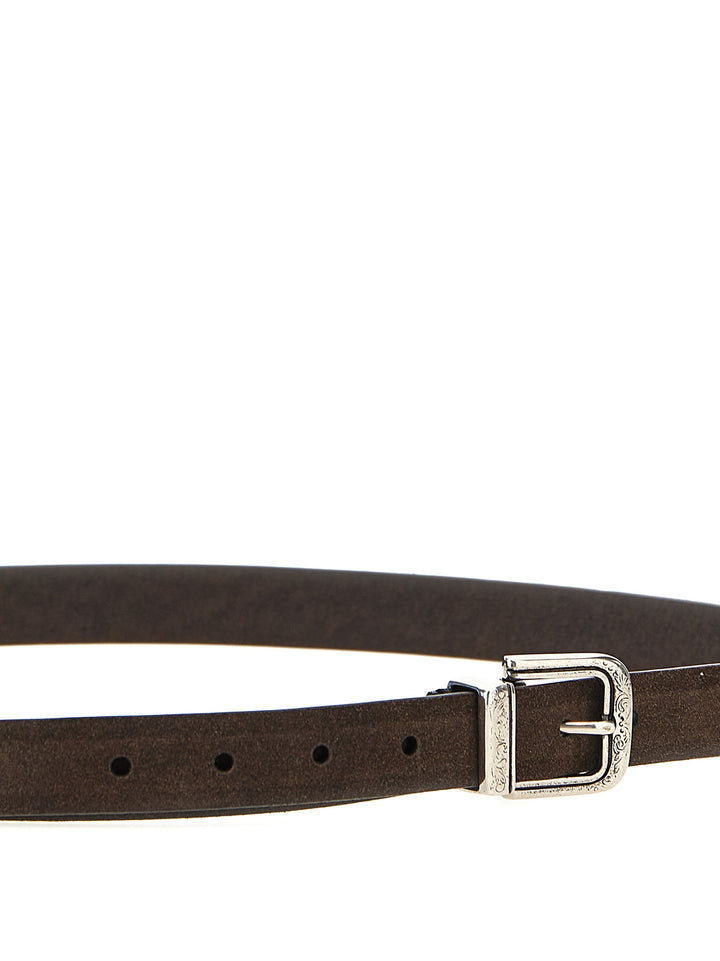 Suede Belt Belts Brown