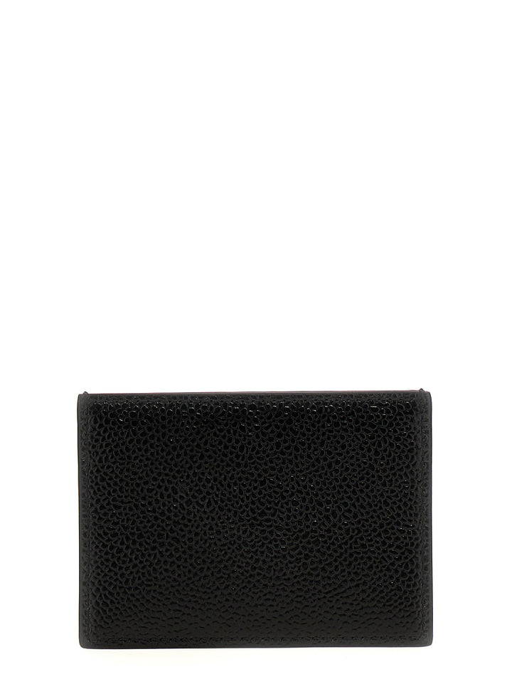 Thom Browne Single Wallets and Card Holders - Black | 19c94fd26ece4de2b71700588a8f7410642d9008