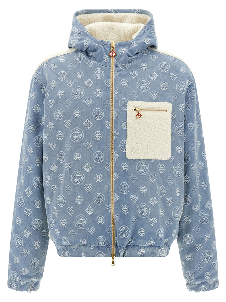 Casablanca Monogram Reversible Jacket Puffer Jackets - Multicolor | 3b048266b15263016179ebbb6b437bce6664e54e