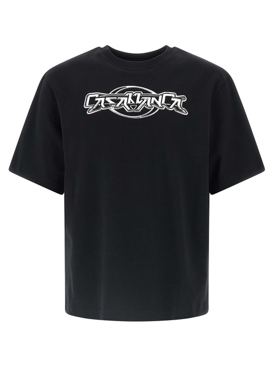 Casablanca Chrome T-Shirt Black