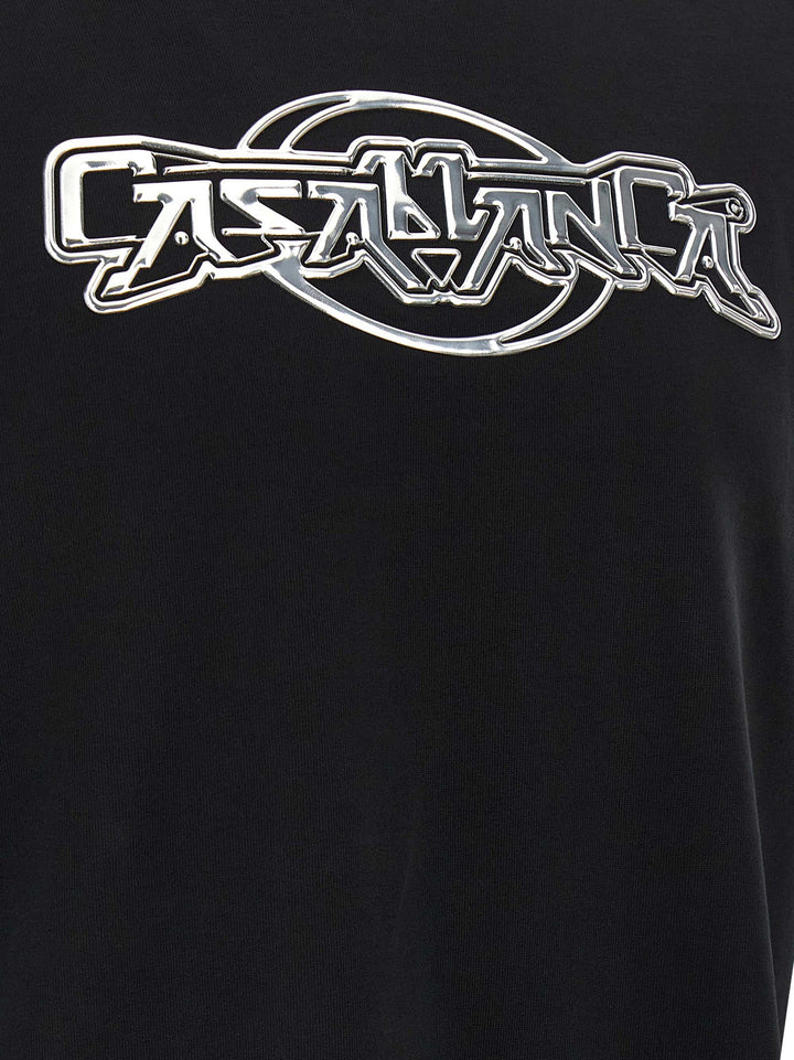 Casablanca Casablanca Chrome T-shirt - Black | a2635a9ba155ca60199d100fab574962ac833acb