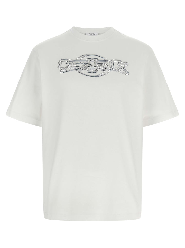 Casablanca Casablanca Chrome T-shirt - White | 5d3f7334c3ab0d8a50fcc6bf52d8229a7524784b