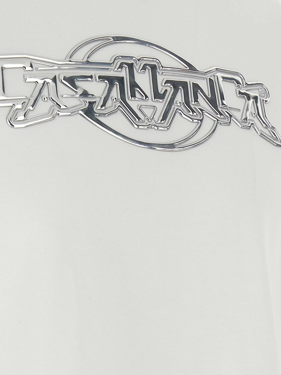 Casablanca Casablanca Chrome T-shirt - White | 25594ddf23c6514ffd1ae0f10536b4d7f2bf036c