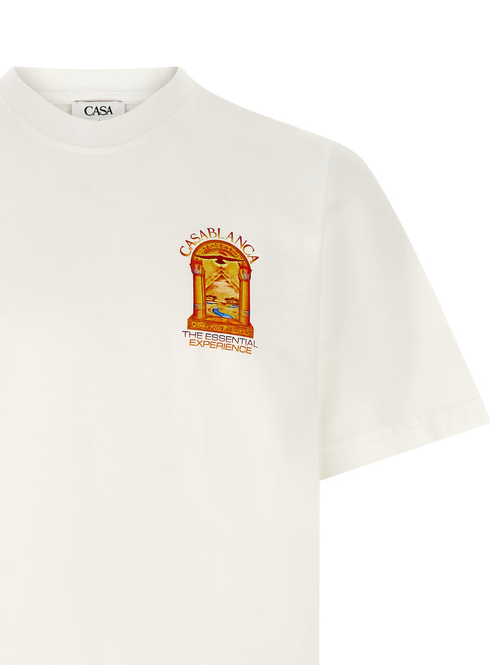 Casablanca Hermons Mirage Arch Icon T-shirt - White | e3fe8d5d282378b007fb66cd02ea2d2da1dc6061