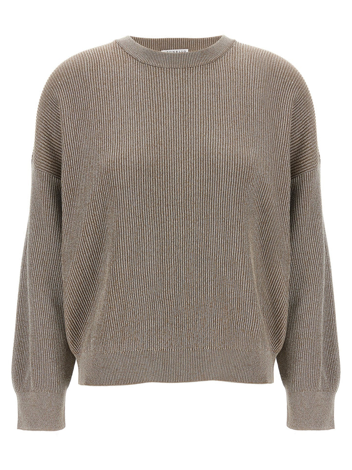 Brunello Cucinelli Sparkling Sweaters and Cardigans - Beige | c633f6bd9092e39f8b3bef52d50e3bef27934e12