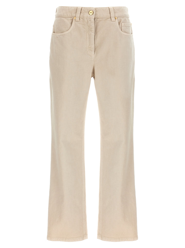 Dyed Jeans Beige