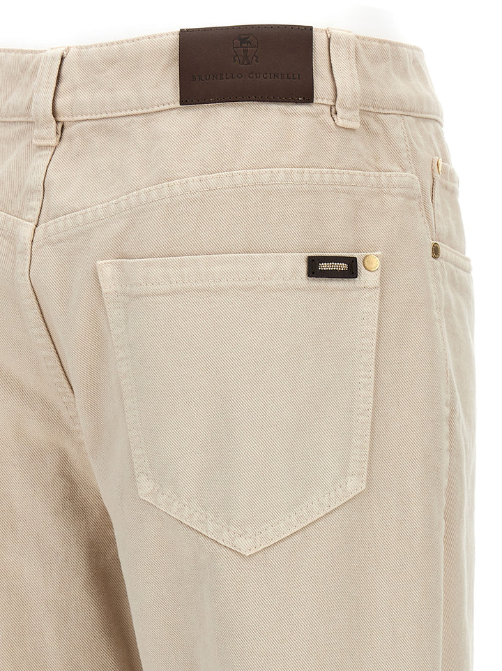 Dyed Jeans Beige