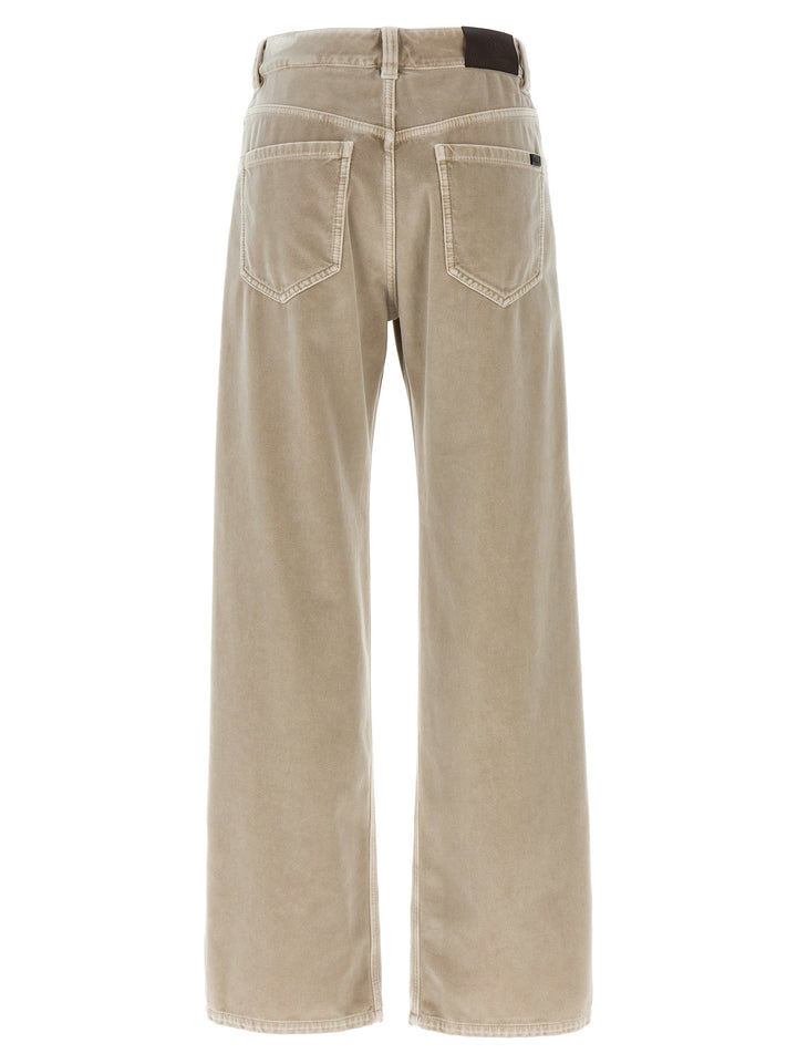 Velvet Pants Beige