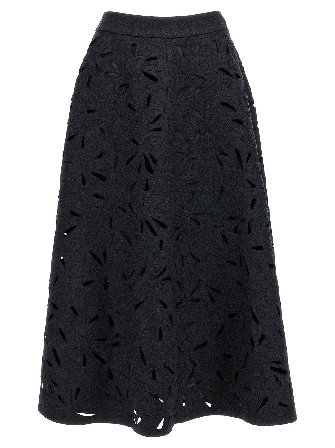 Openwork Embroidery Skirt Skirts Gray