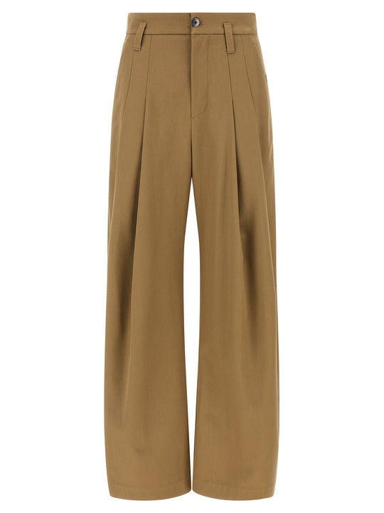 Pleat Pants Beige