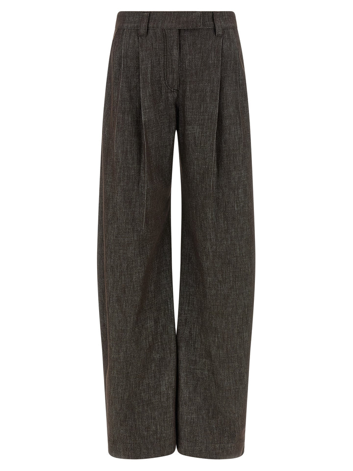 Brunello Cucinelli Loose Curved Jeans - Brown | 397d6c44dda5f9468adf963a50f48e55d694c05d