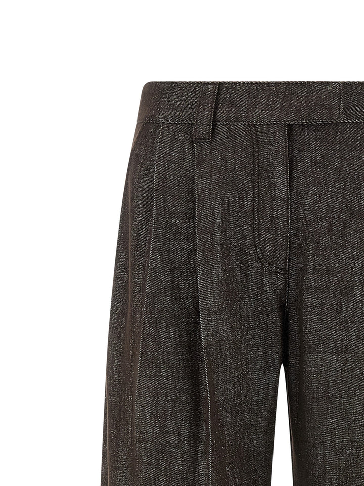 Brunello Cucinelli Loose Curved Jeans - Brown | afe020a6646ecdcd25b23ea18fb7e410022825ec