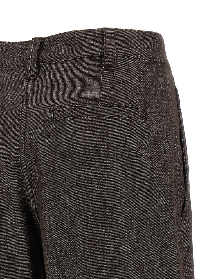 Brunello Cucinelli Loose Curved Jeans - Brown | d7d0fbe7a4f97ae08ecfaf8a49b7aaa60315c7f1