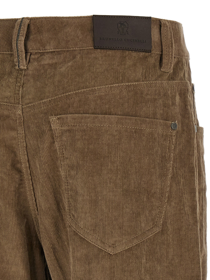 Brunello Cucinelli Corduroy Pants - Beige | 67b22058caa61d06749572783ef9a89e68536f98