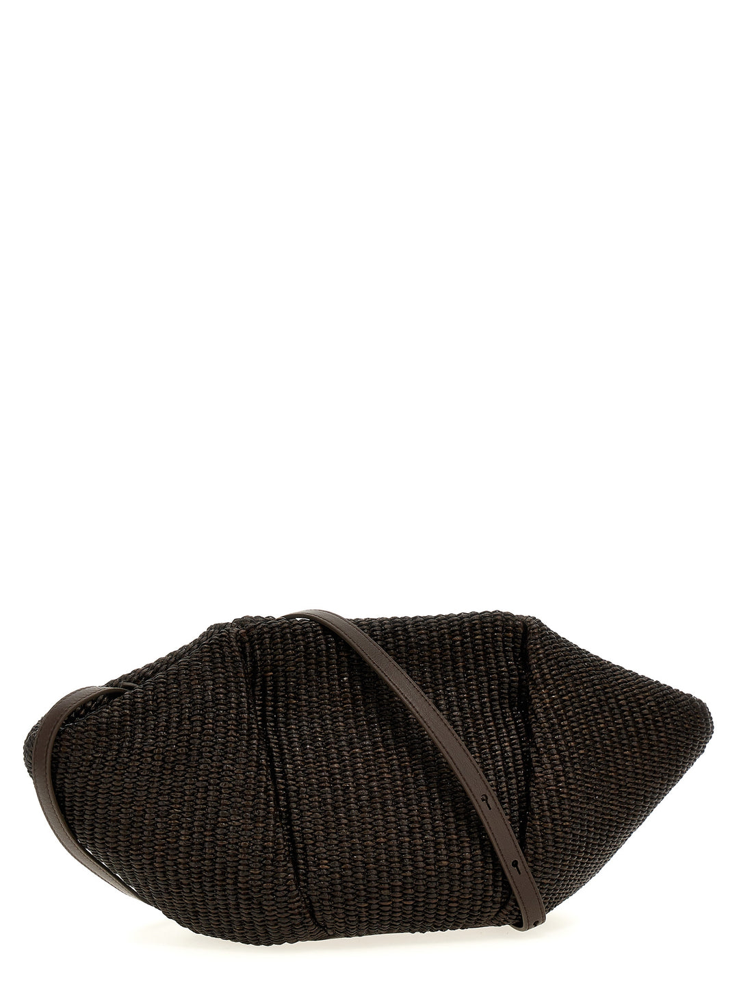 Woven  Bag Clutch Brown