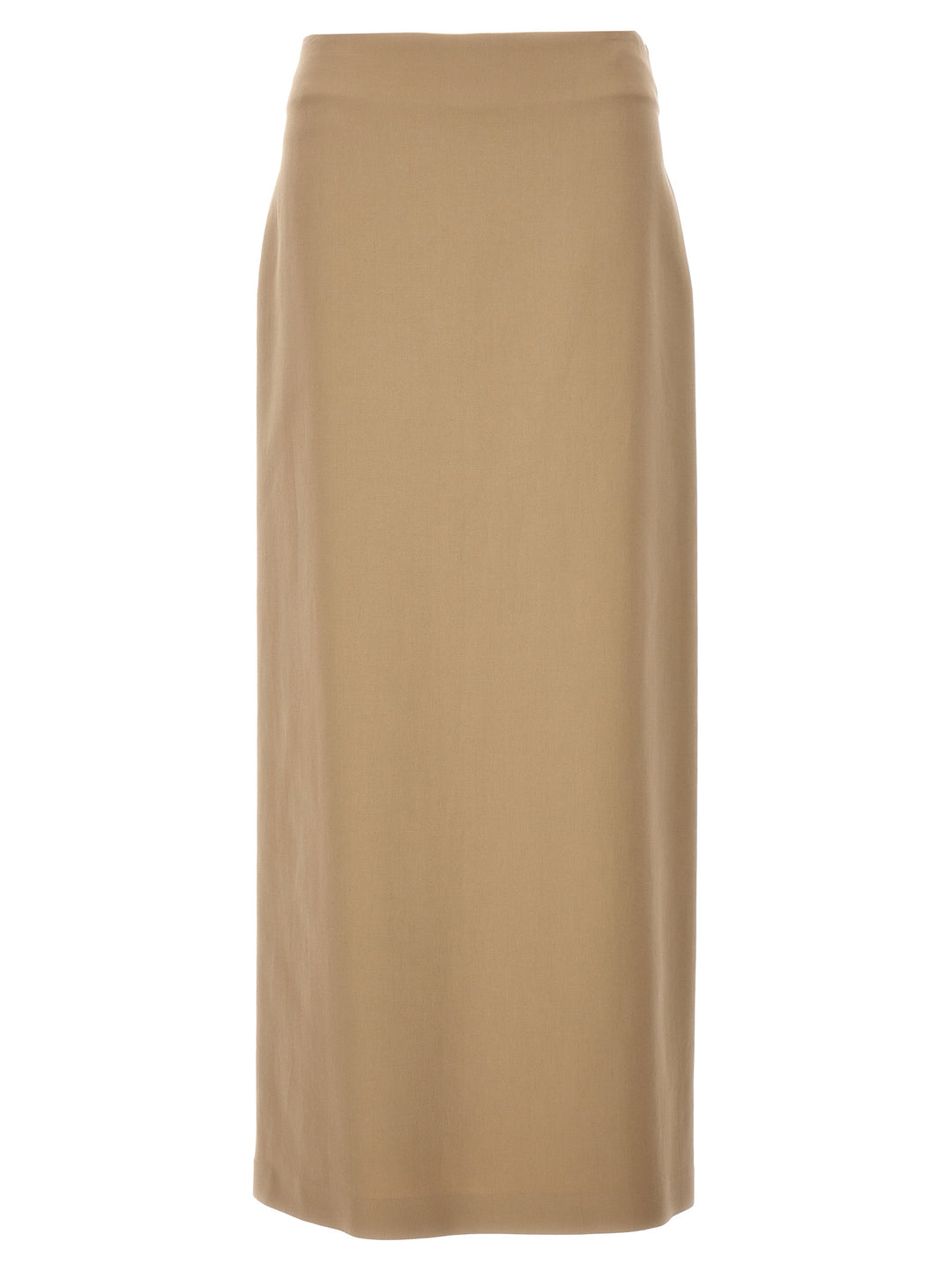 Slit Cotton Skirt Skirts Beige