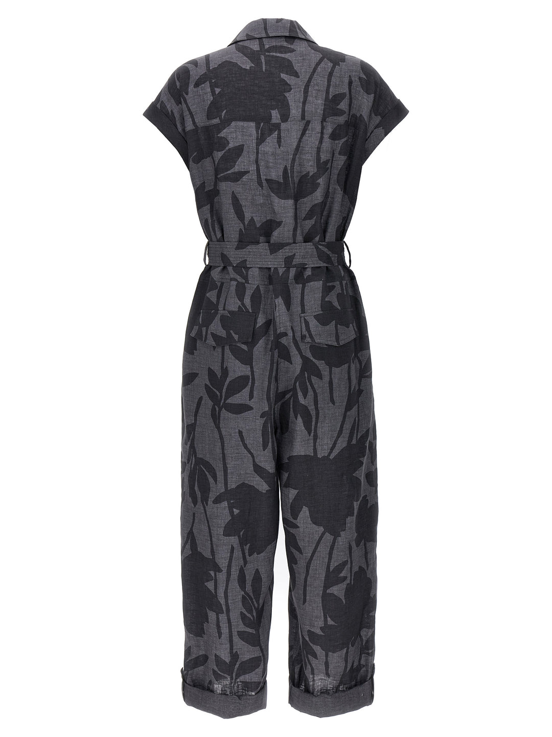 Flower Jumpsuit Jewelry Gray