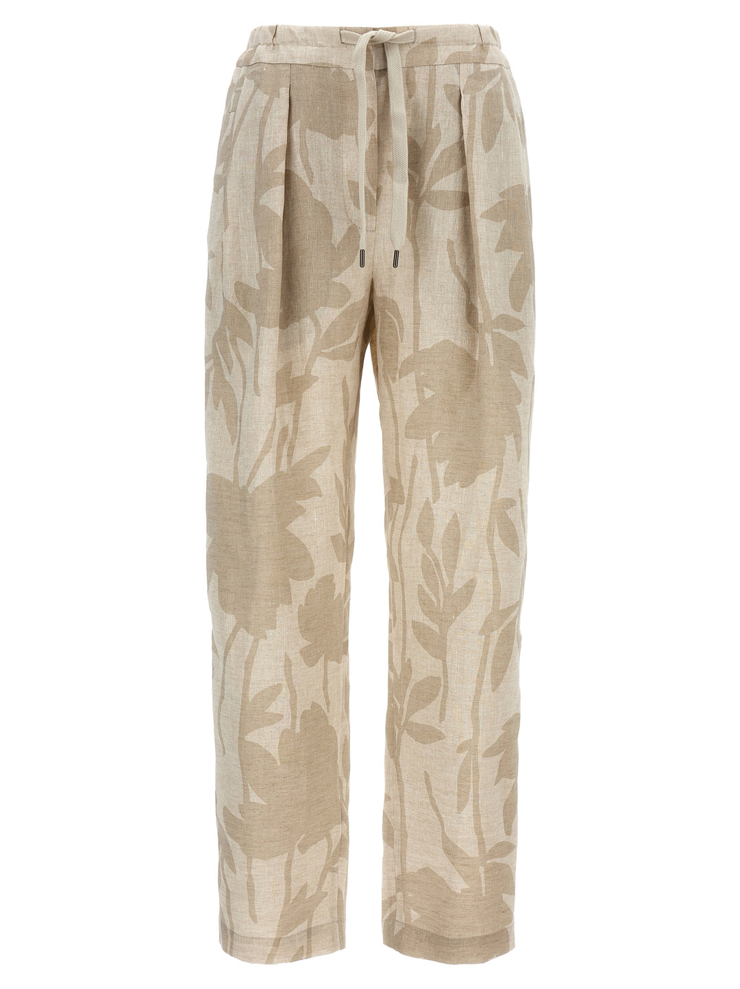 Floral Pants Beige