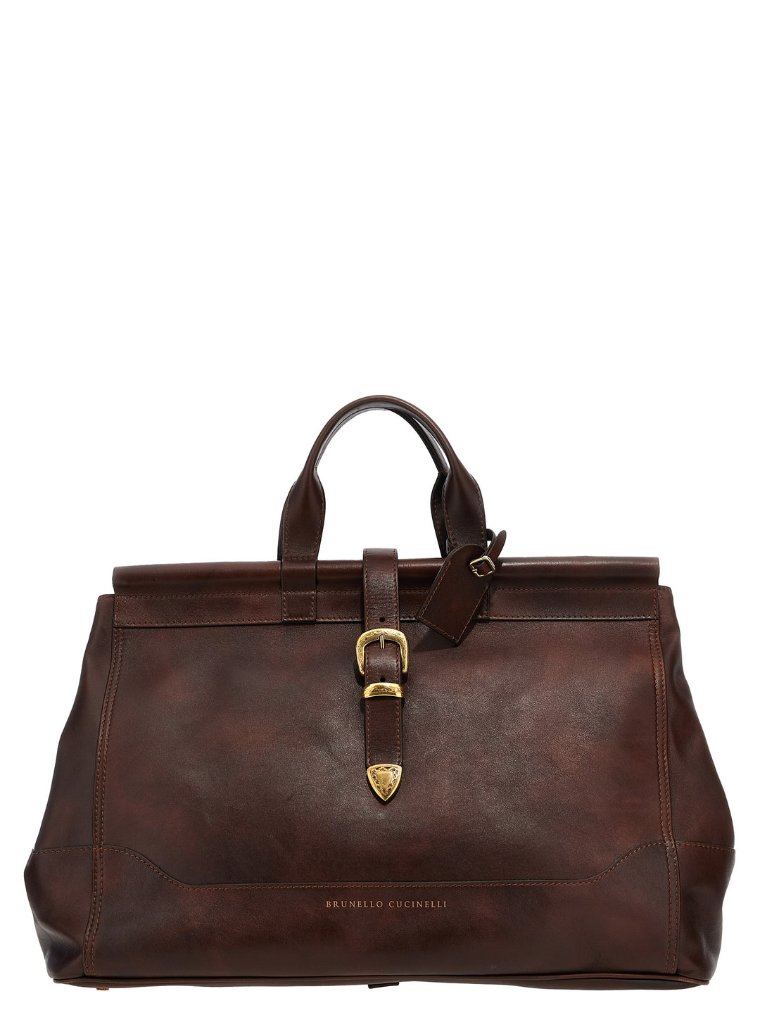 Leather Travel Bag Lifestyle Bordeaux