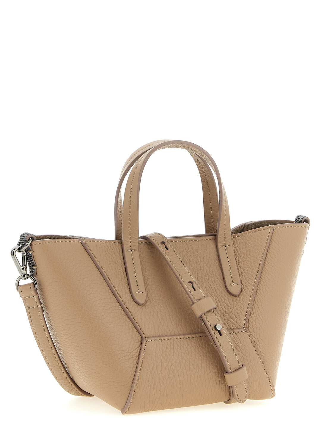 Brunello Cucinelli Bc Duo Hand Bags - Beige | 540e9dbff1a077f593b14cf6f27ad173a3a586e7