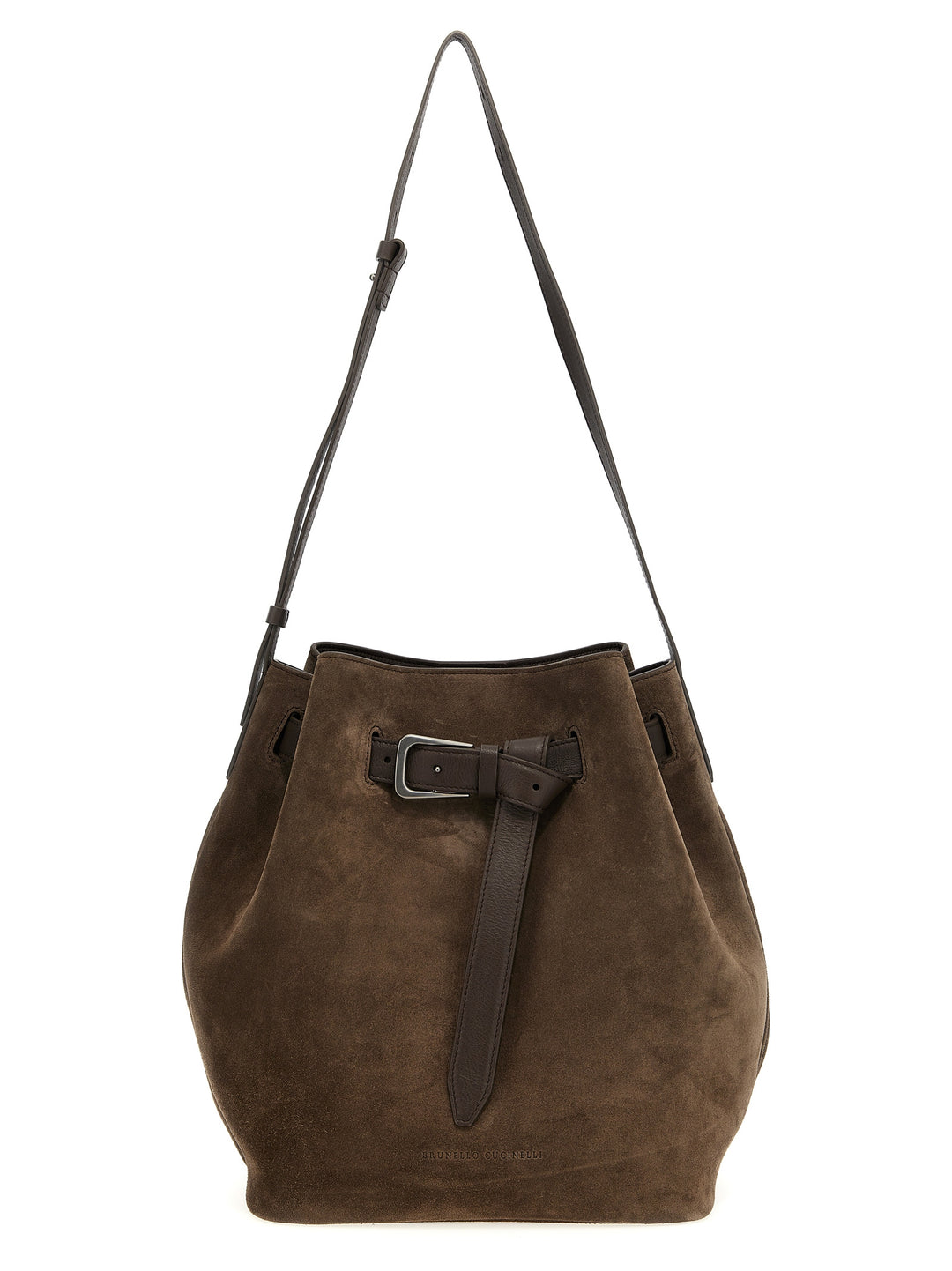 Bucket Sartorial Shoulder Bags Brown