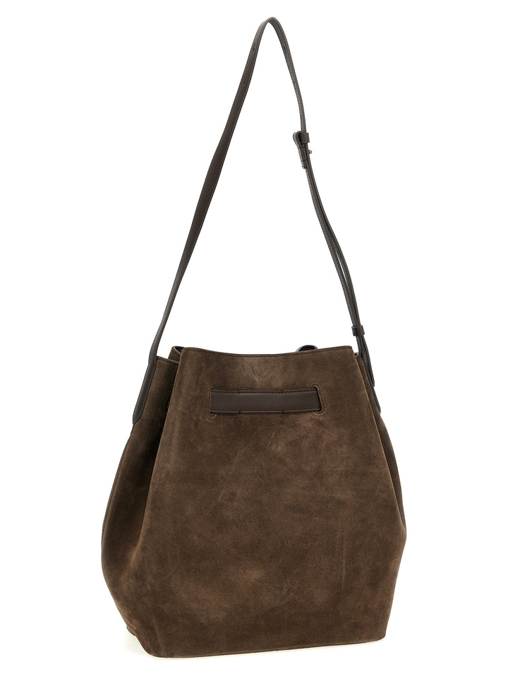 Bucket Sartorial Shoulder Bags Brown