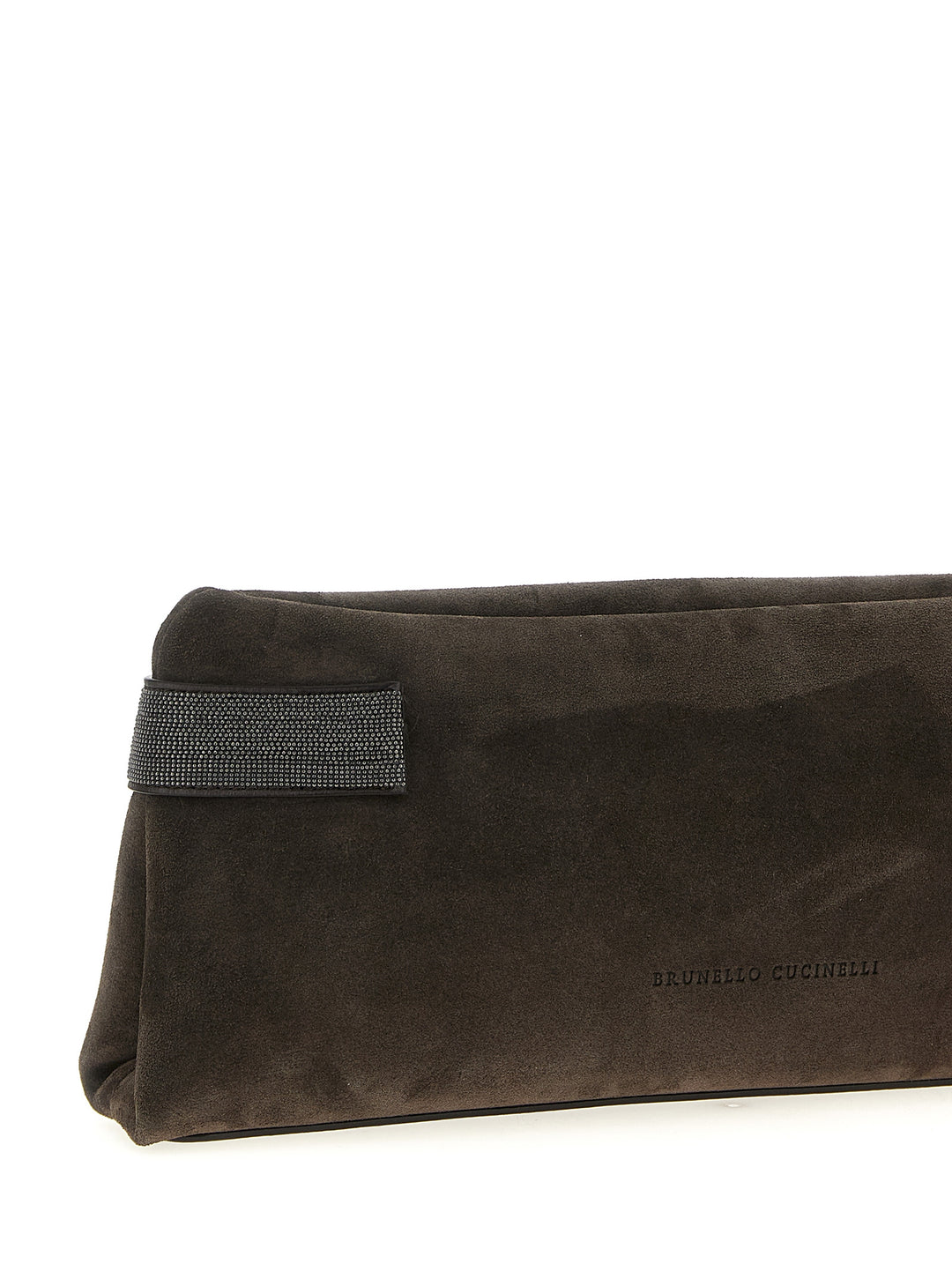 Brunello Cucinelli Essence Clutch - Brown | 964956376e14517561523bc2a0a00ea3ad1e82ec