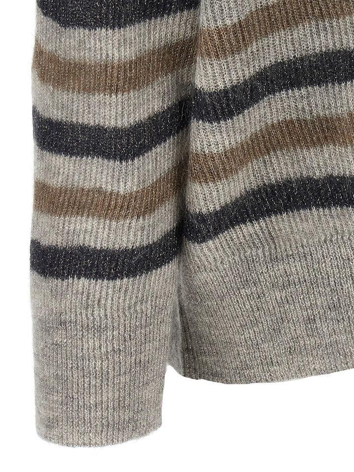 Brunello Cucinelli Lurex Wool Cardigan Sweaters and Cardigans - Multicolor | 1b12fc533b78db0c5f1f778be2b9a38da00178a5