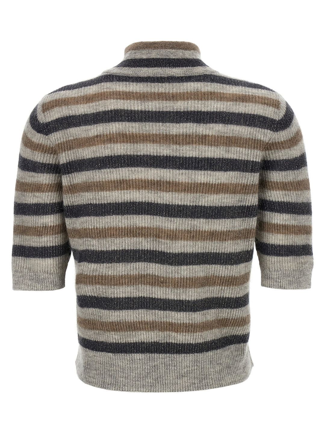 Brunello Cucinelli Lurex Wool Cropped Sweater Sweaters and Cardigans - Multicolor | bd9a9749897d93615c193f491417167f1789c052