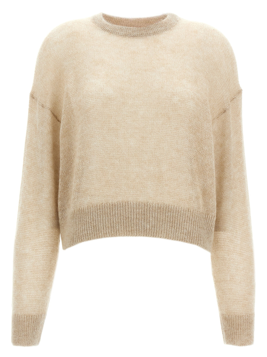 Lurex Sweater Sweater, Cardigans Beige