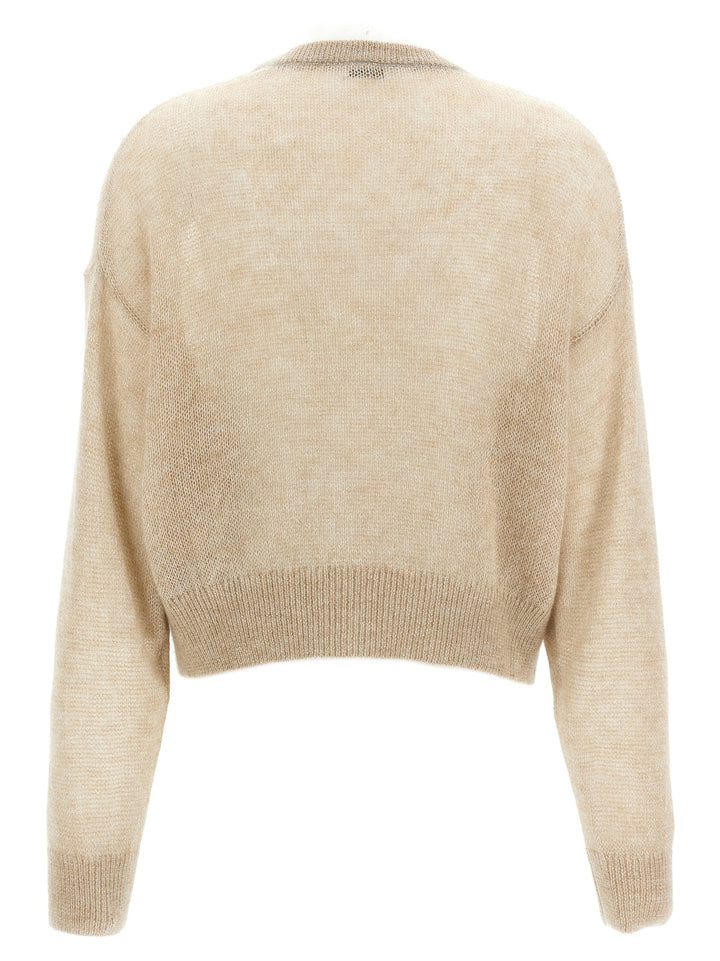 Lurex Sweater Sweater, Cardigans Beige