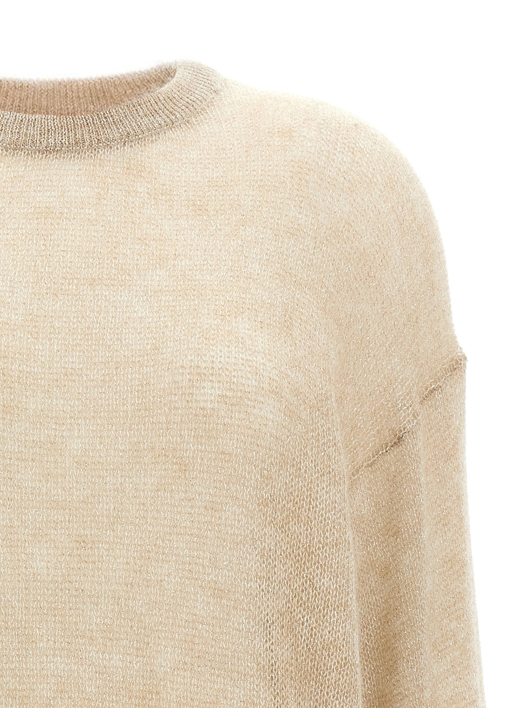 Lurex Sweater Sweater, Cardigans Beige